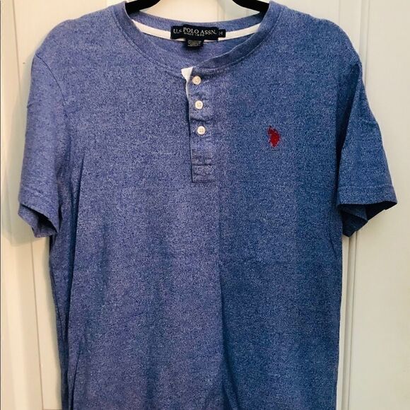 Men’s Polo blue with white accents; red polo - Picture 1 of 6